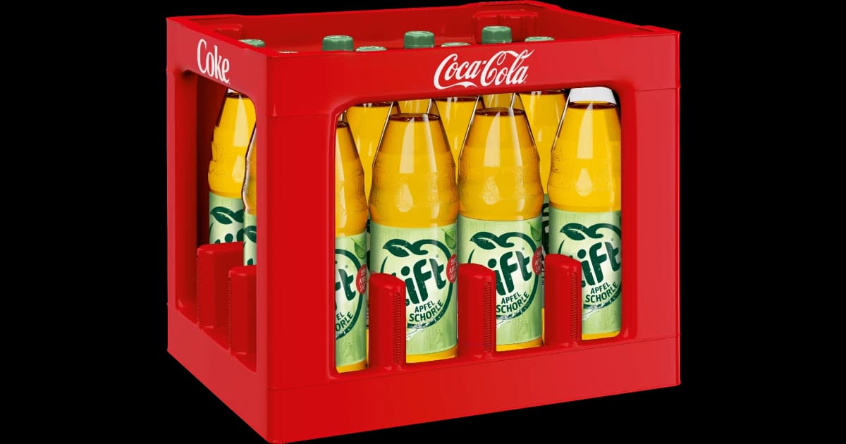 Lift Apfelschorle Kasten 12 x 1 l PET Mehrweg